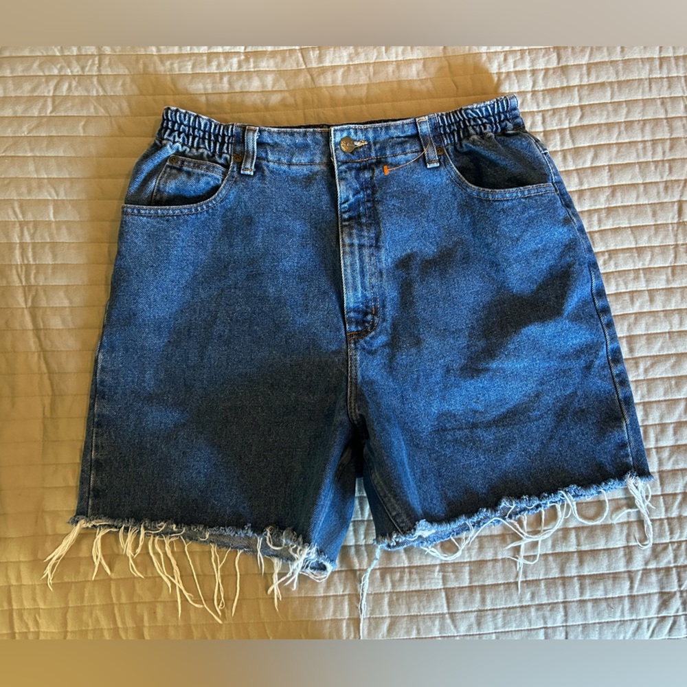 LL Bean Frayed Hem Denim Shorts